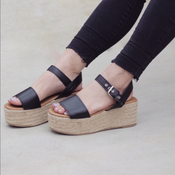 Platform One Band Espadrille Sandal - Picture 2 of 4